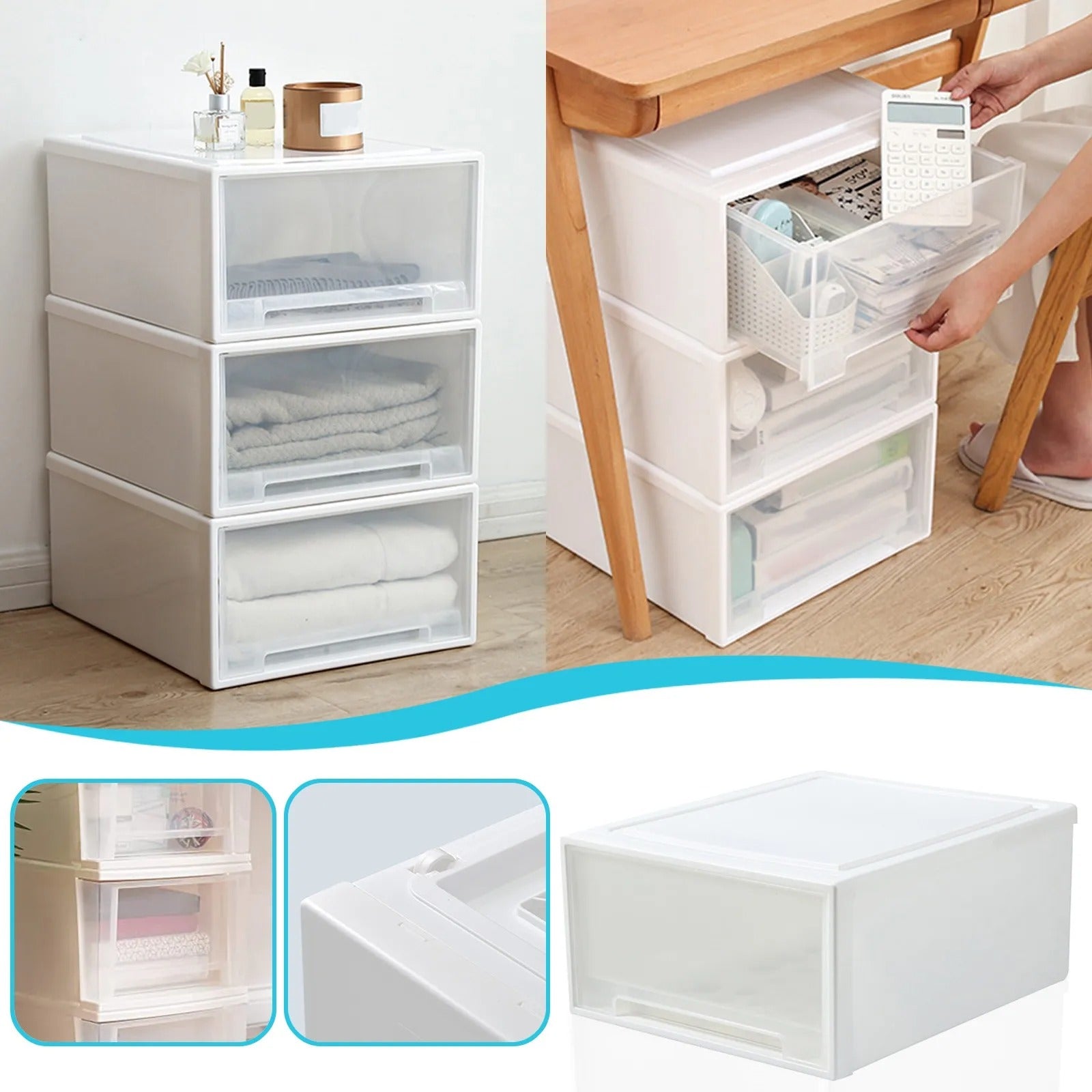Storage Box Household Stackable