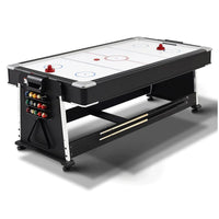 Thumbnail for 7 ft 4-in-1 Convertible Game Table - Regulation Size Pool Table with Ping Pong Top & Dining Surface for Home