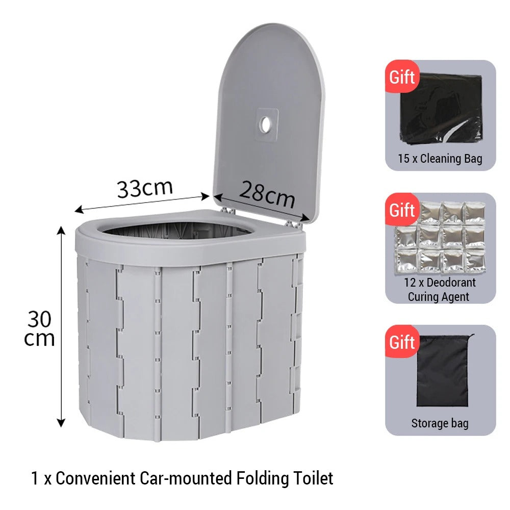 200KG Portable Emergency Toilet Foldable