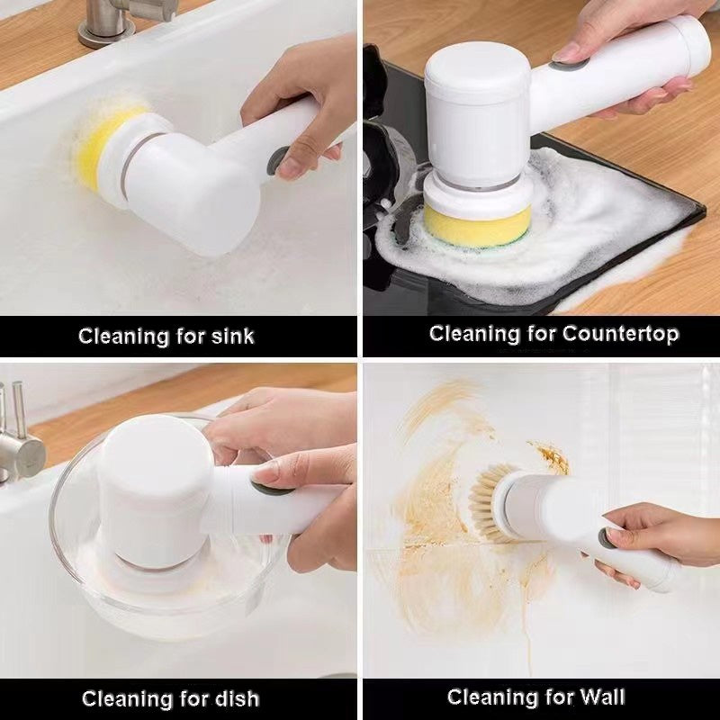 3 In 1 Electric Spin Scrubber Rechargeable Cleaning Brush