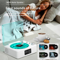 Thumbnail for The Vinyl Player - Vintage Vinyl Record Player Bluetooth Speaker,Retro Vinyl Record Player with Adjustable Lights,