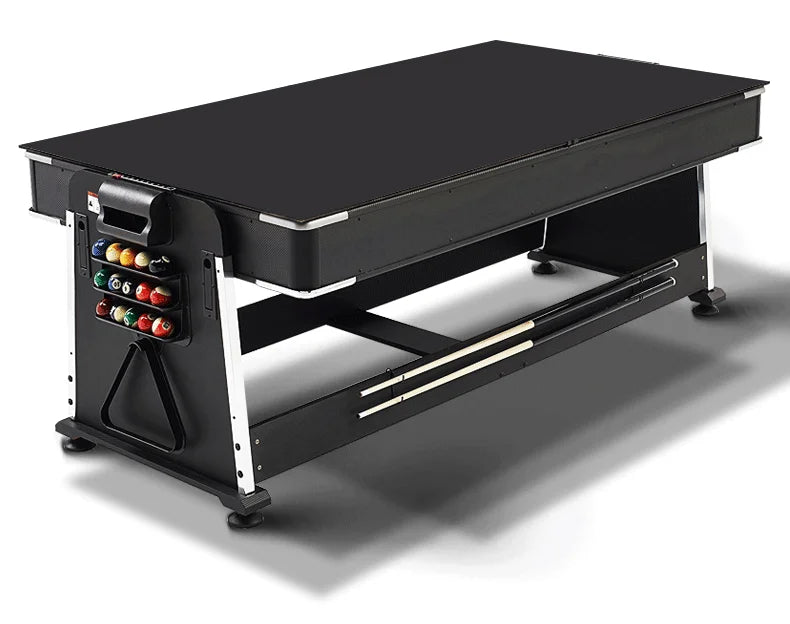7 ft 4-in-1 Convertible Game Table - Regulation Size Pool Table with Ping Pong Top & Dining Surface for Home