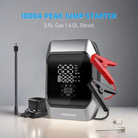 Thumbnail for Advanced Portable Car Jump Starter with Air Compressor 160 PSI & 8000mAh Battery Booster