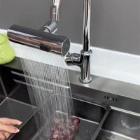 Thumbnail for 3 in 1 Waterfall Kitchen Faucet 360°