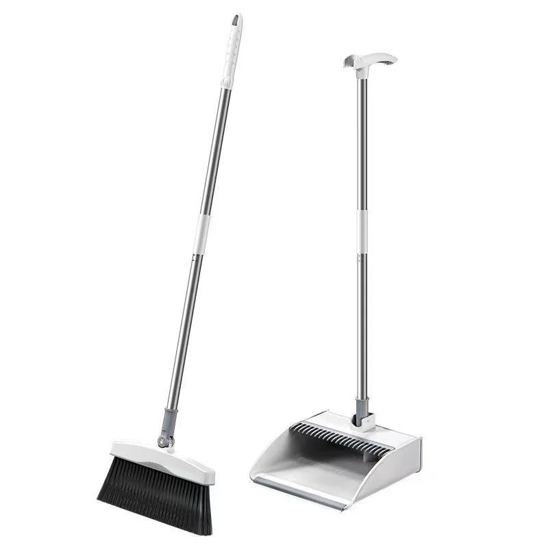 5 in 1 Broom and Dustpan Set Long Handle