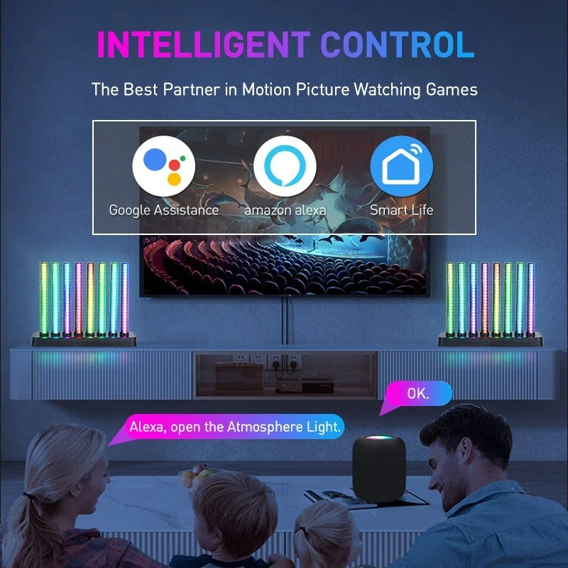 8 tubes LED Smart RGB Desktop Light Tuya APP Touch Control