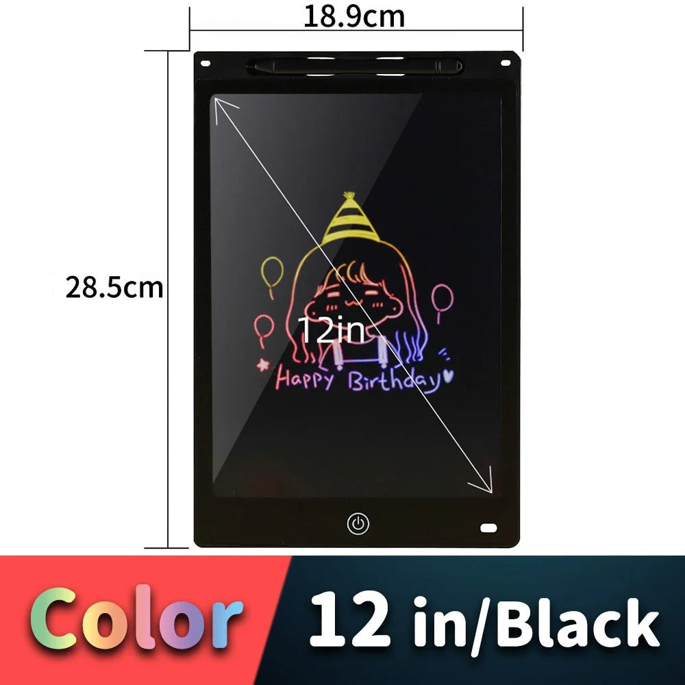 Original 12 inches LCD Multicolor Screen Writing Tablet Erasable Writing Board