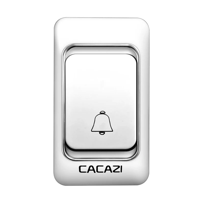 Wireless Waterproof Doorbell 300M Remote 1 Button 2 Receivers