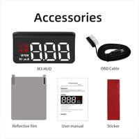 Thumbnail for Projector Display Digital KMH MPH Car Speedometer Temperature Voltage Alarm