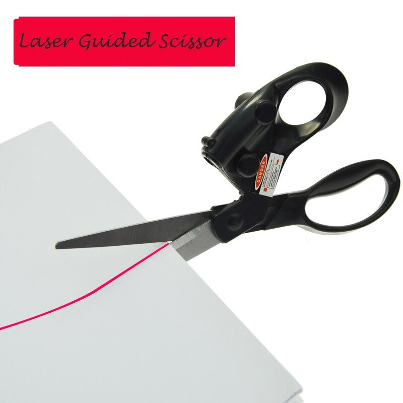 Laser Guided Scissors DIY Infrared Positioning Laser Stainless Steel