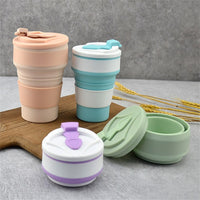 Thumbnail for 500 Ml Silicone Folding Water Cup Portable Travel Sports Cup Outdoor Camping Portable Folding Coffee