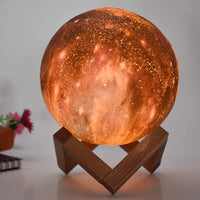Thumbnail for 15/19/22 cm GALAXY 3D Moon Lamp 16 Galaxy Colors Touch Remote
